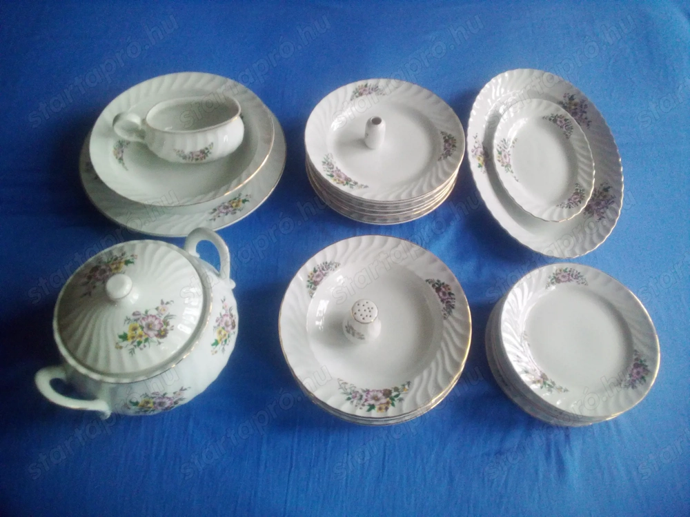zsolnai jellegü prcelán étkészlet