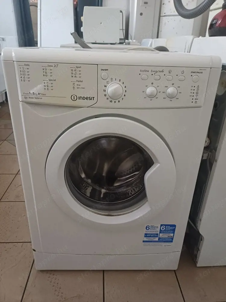 Használt Indesit IWSC51051 Elöltöltős Keskeny Mosógép [KH274] 1-3 hónap garanciával