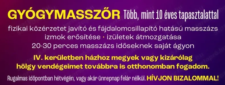 Gyógymasszőr házhoz megy