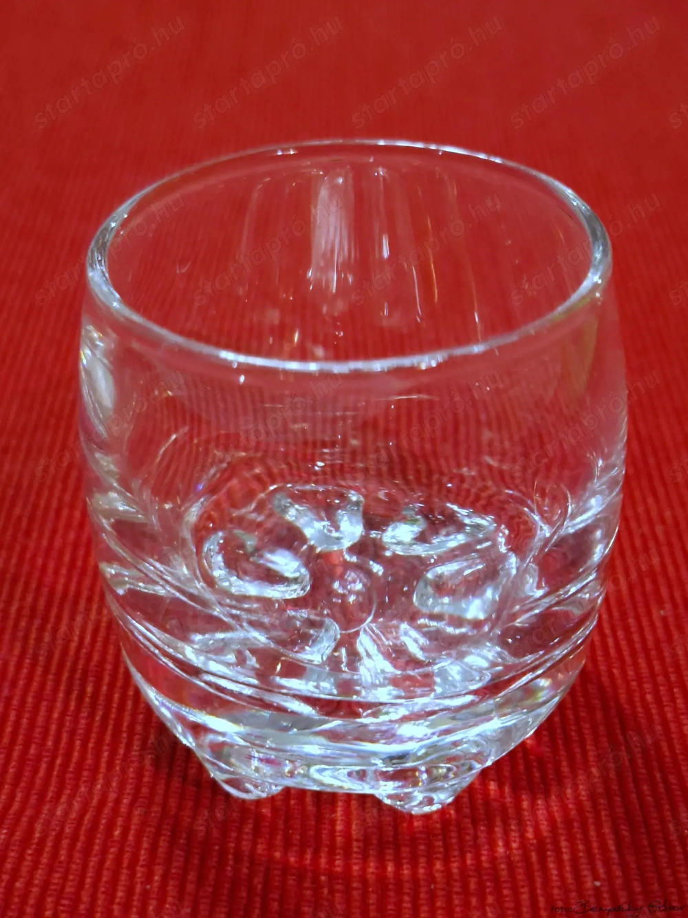 Üveg röviditalos 43-47-55 mm méretű, pohár, eladó