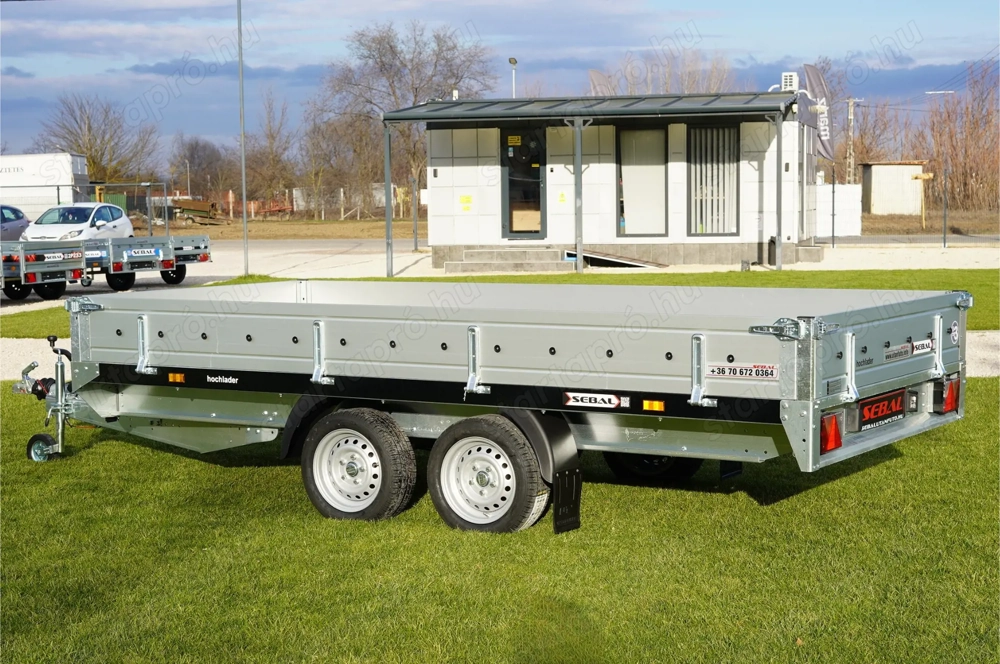 Új SEBAL - HOCHLADER 360 alsókerekes utánfutó (2700kg) - most bruttó 1.890.000 Ft