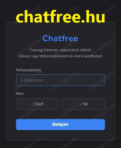 Ingyenes regisztráció nélküli chat