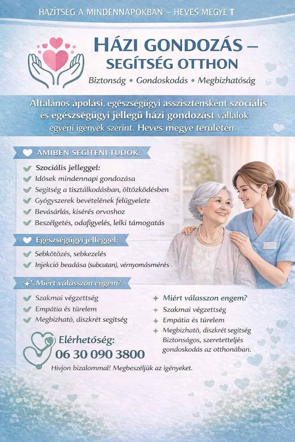 Házi gondozást vállalok 