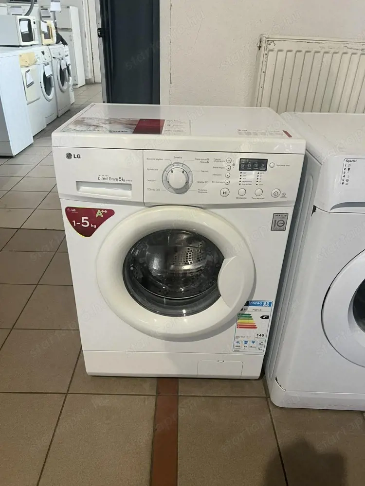 Felújított LG F1291LD elöltöltős keskeny mosógép [HFV849] 3-6 hónap garanciával