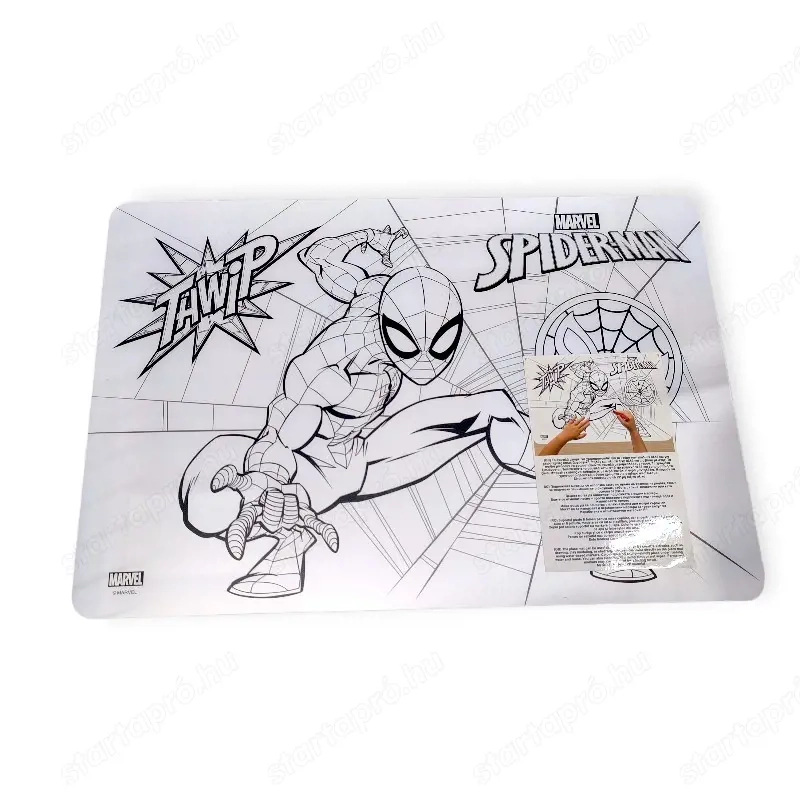 Spider-Man Pókember színezhető tányéralátét 43x29 cm