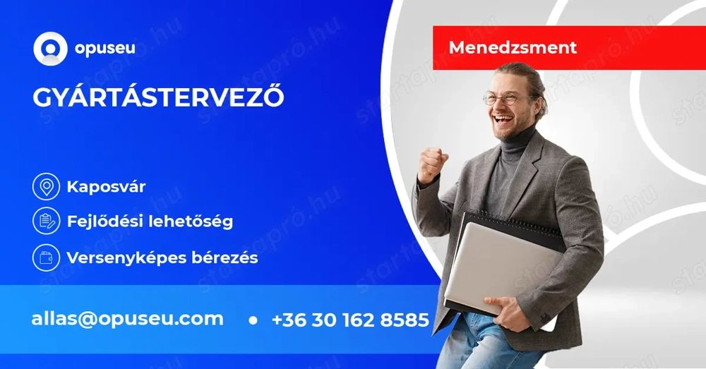 Keresünk gyártástervező kollégát Kaposváron