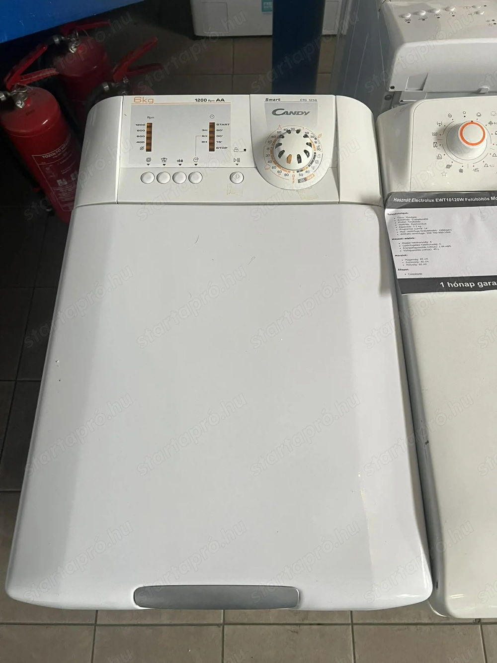 Használt Candy Smart CTG 1256 felültöltős mosógép [H17573] 1-3 hónap garanciával