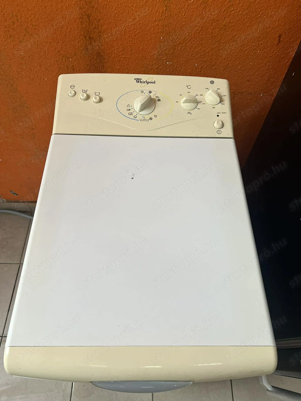 Használt Whirlpool AWT2084 Felültöltős Mosógép [H17576] 1-3 hónap garanciával