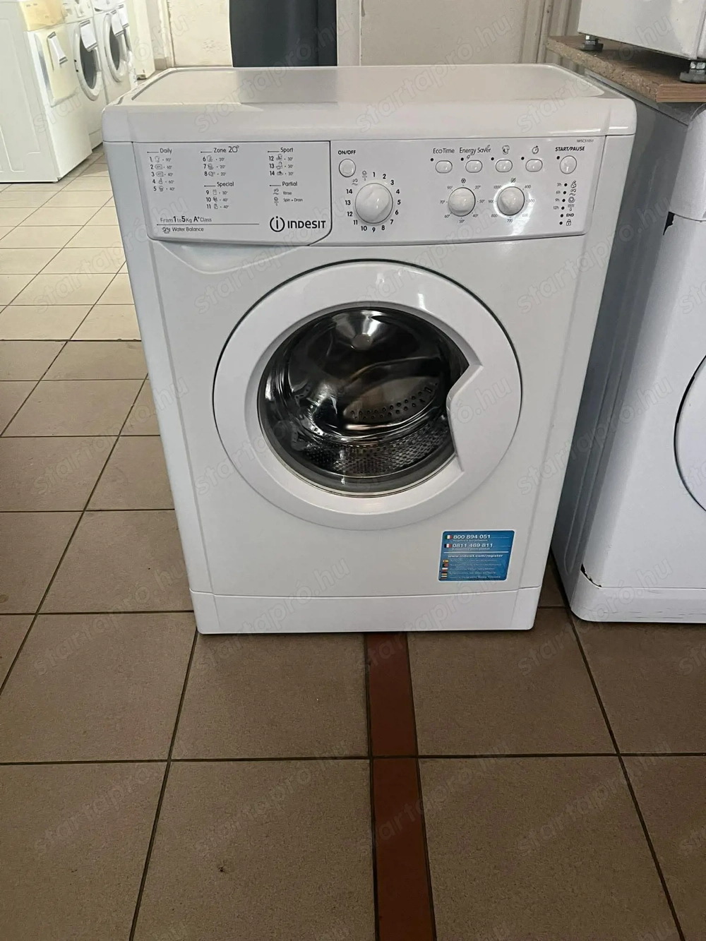 Használt Indesit IWSC51051 Elöltöltős Keskeny Mosógép [KH278] 1-3 hónap garanciával