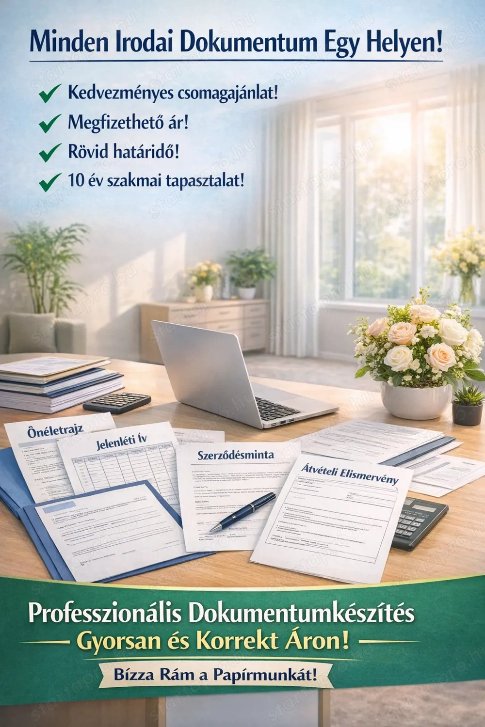 Professzionális dokumentum egy kattintásra