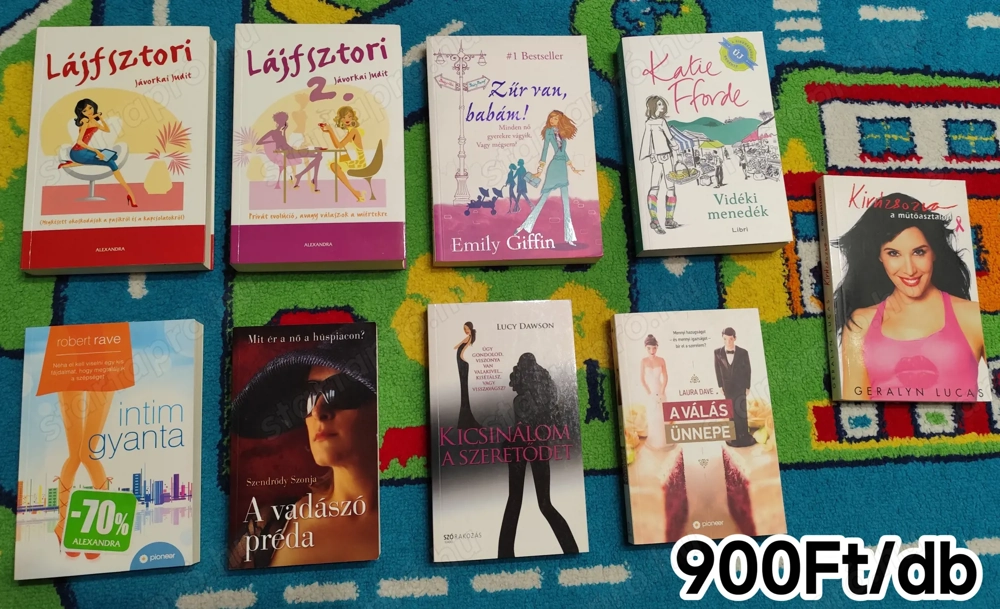 Könyvek (humoros, igaz történet, babavárás, dráma)