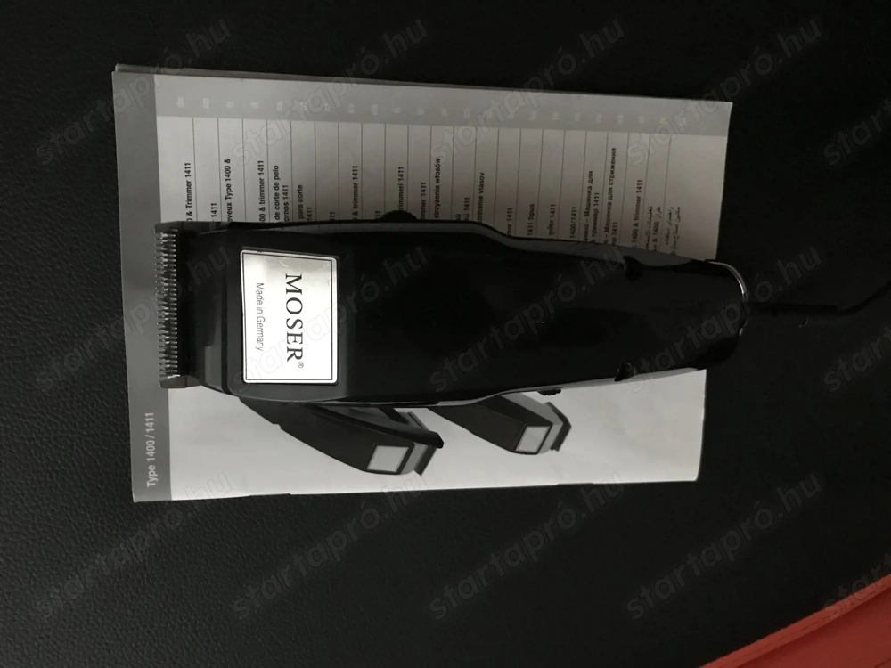 Moser 1400 kutyanyírógép + toldófésűszett