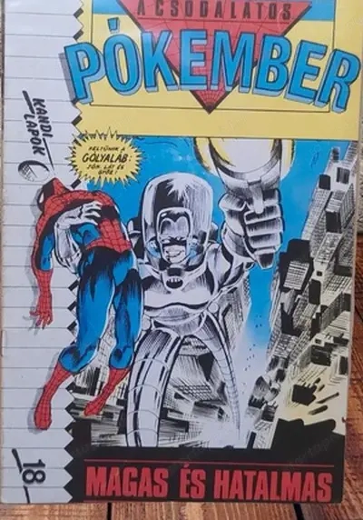 A Csodálatos Pókember 18. Semic 1990. Magas és hatalmas