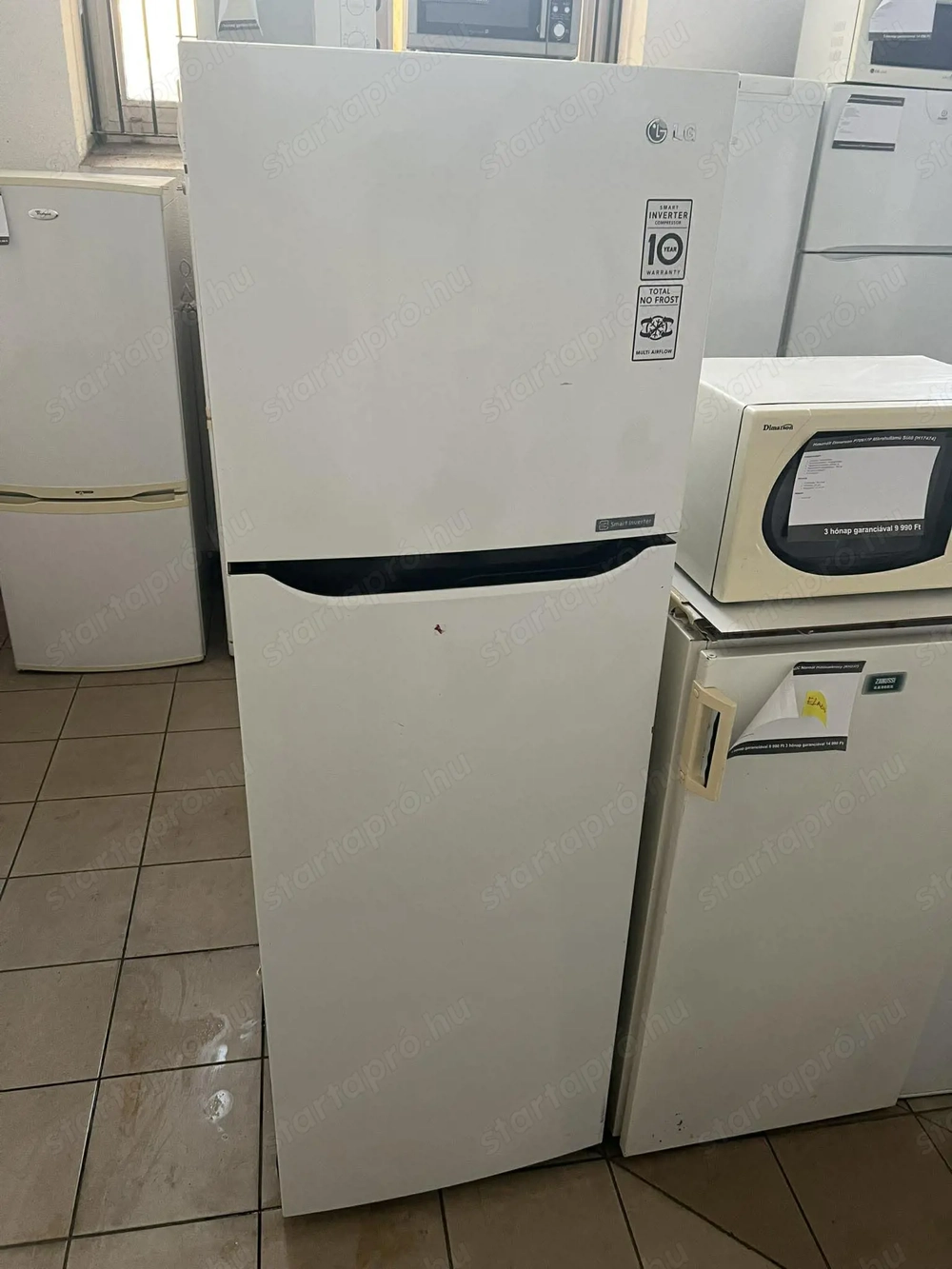 Használt LG GTB362SHC2 Felülfagyasztós hűtőszekrény [KH280] 1-3 hónap garanciával