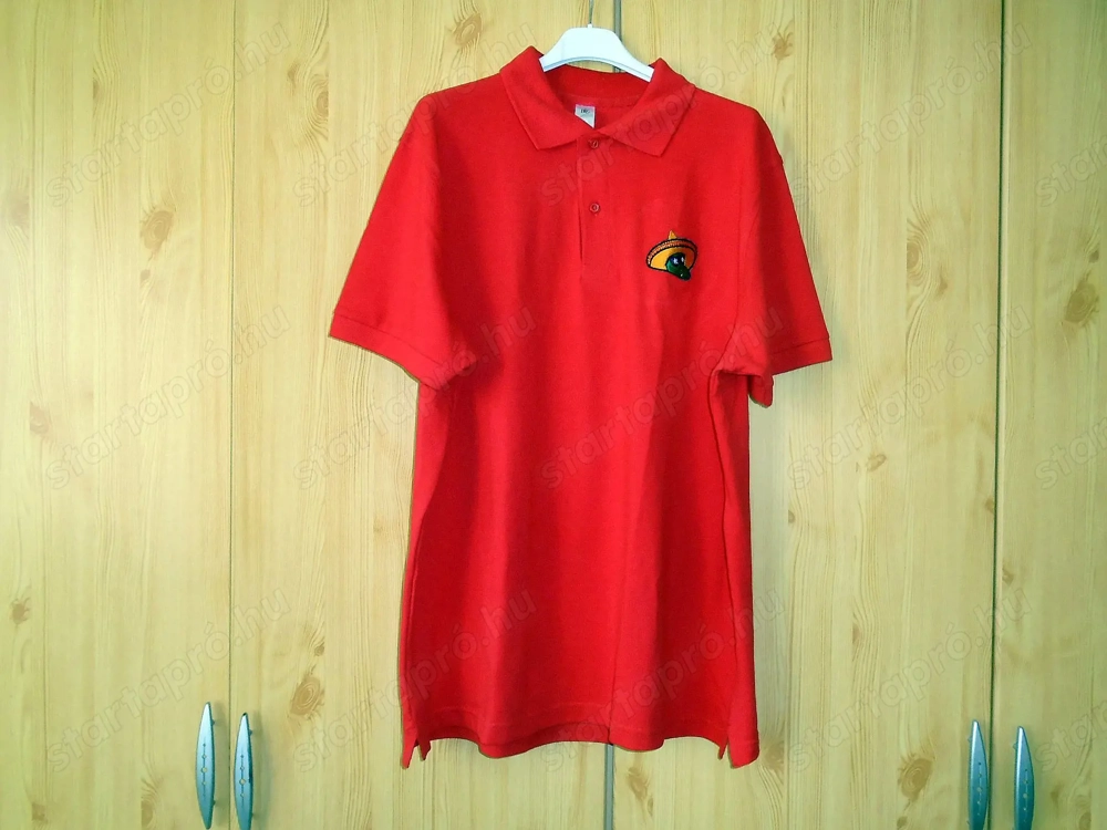 El Sabor piros teniszpóló L