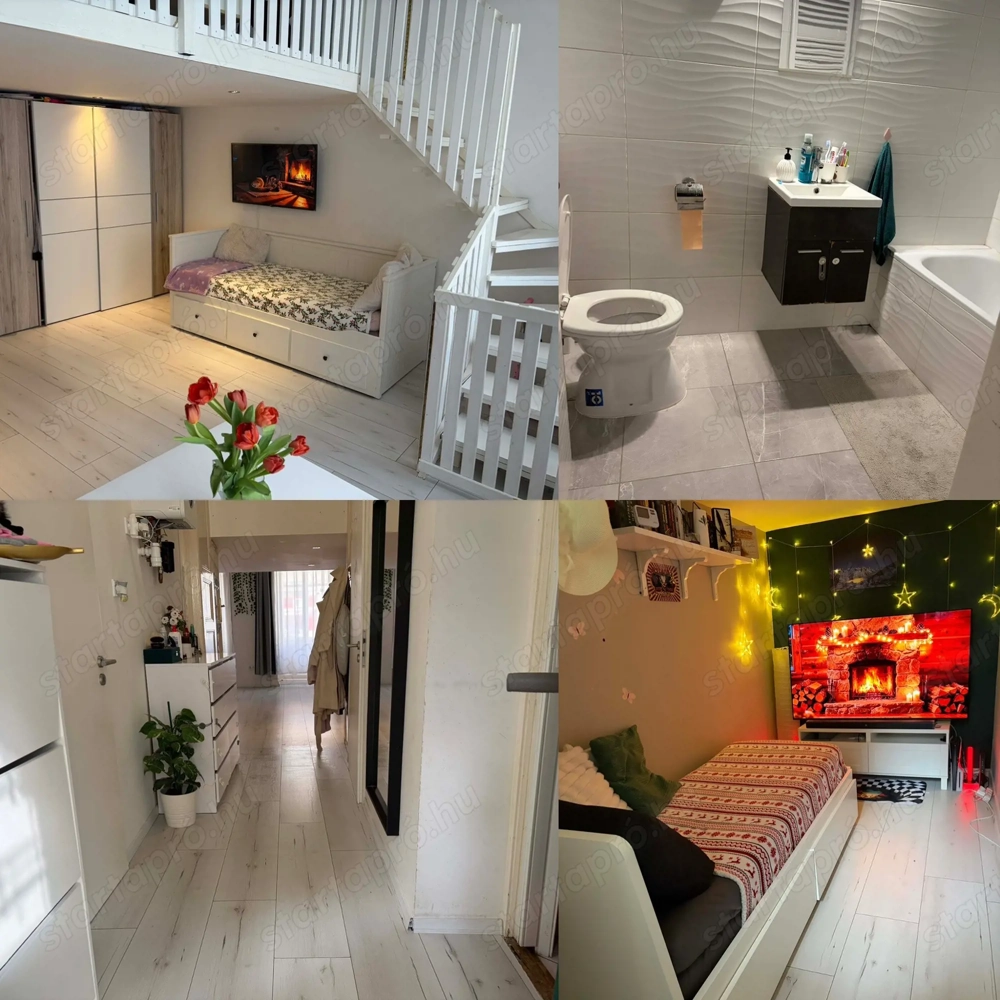 Külső-Erzsébetváros csendes részén, felújított, galériázott lakás eladó   60 m  élettér