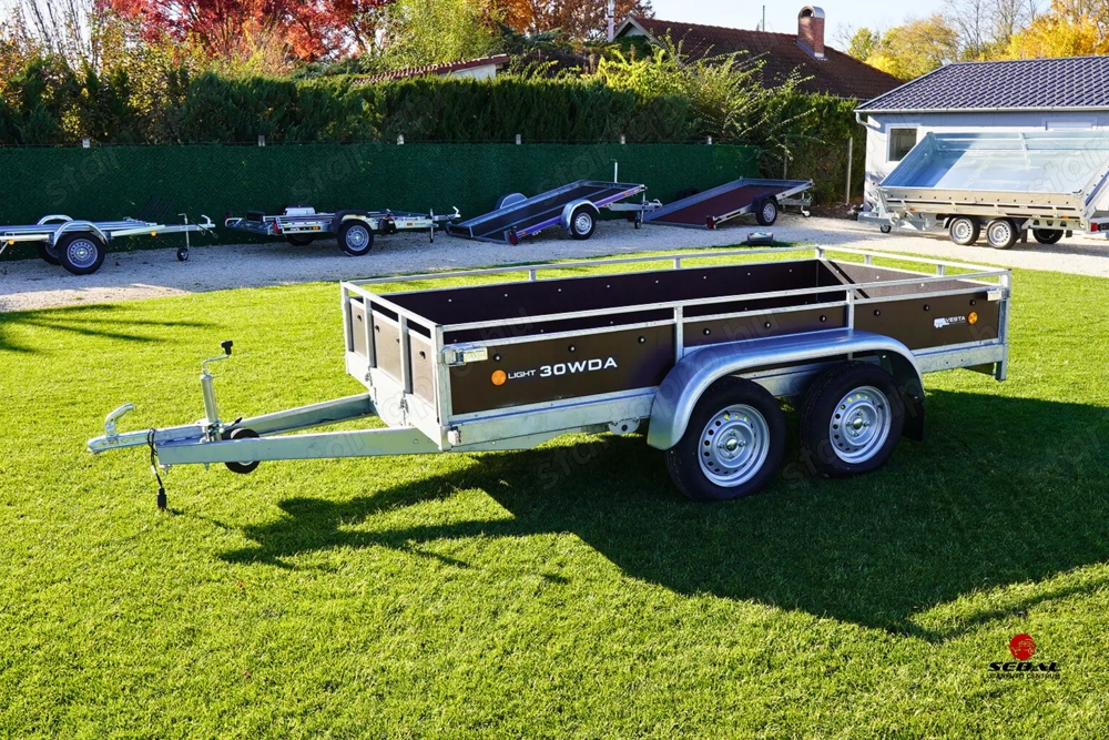 Új SEBAL - FF-300 fa oldalfalas utánfutó korláttal akciósan csak bruttó 759.000 Ft