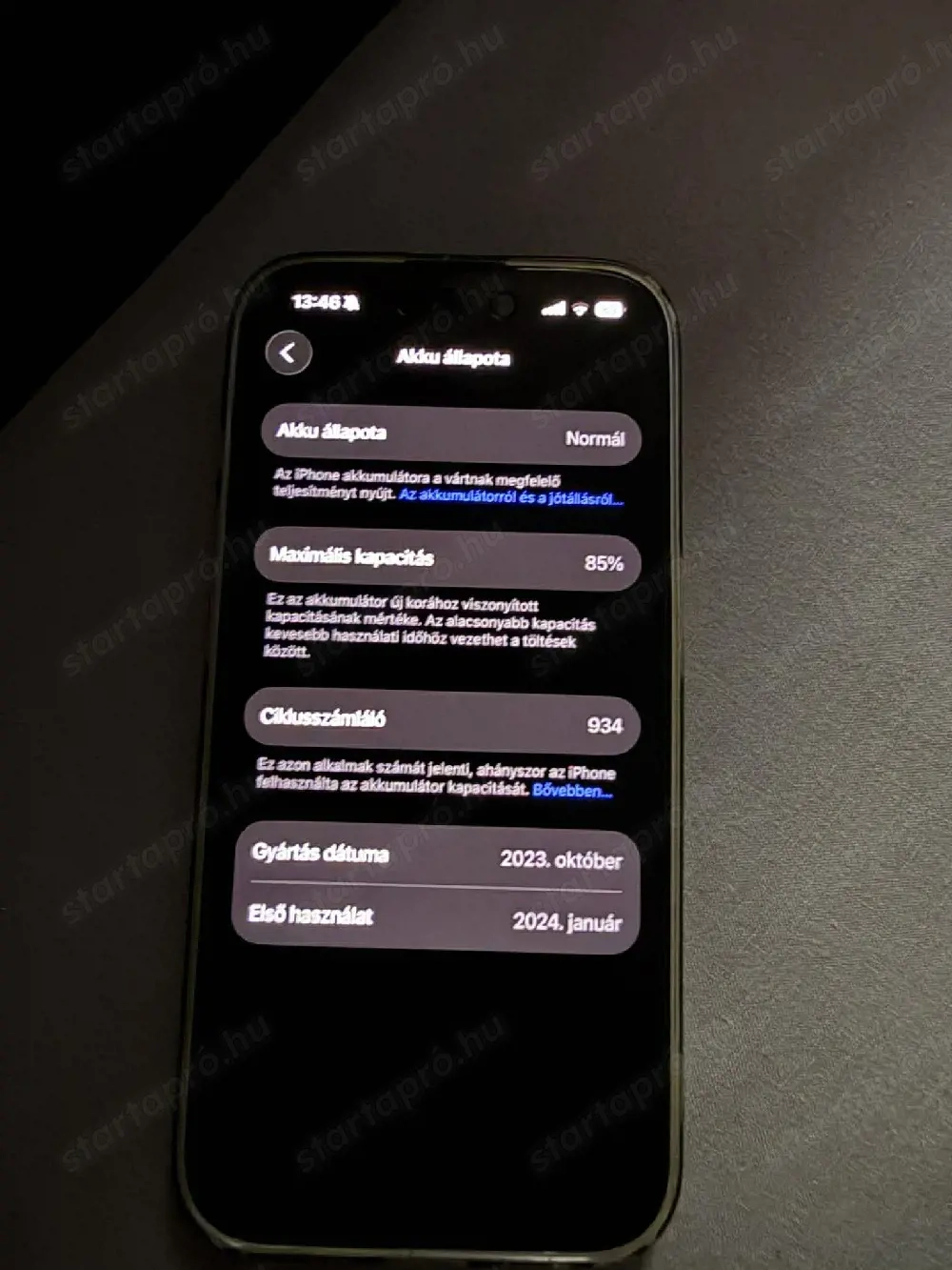 ujszerű iphone 15 pro