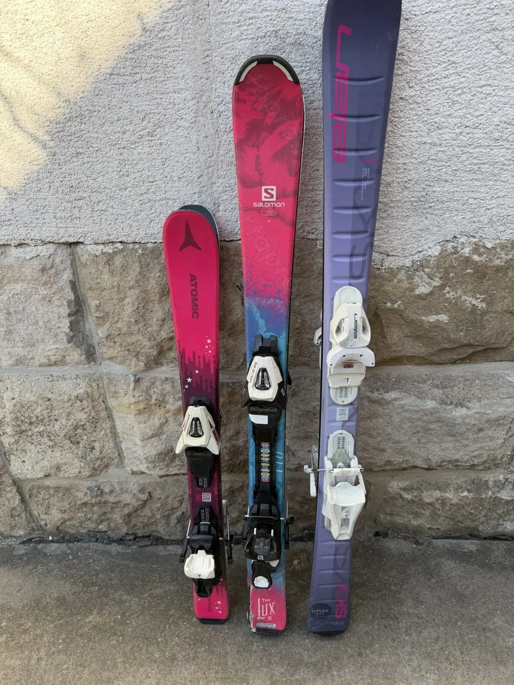 90 cm 110 cm 120 cm lányos carving sílécek Eladóak Atomic Salomon Elan