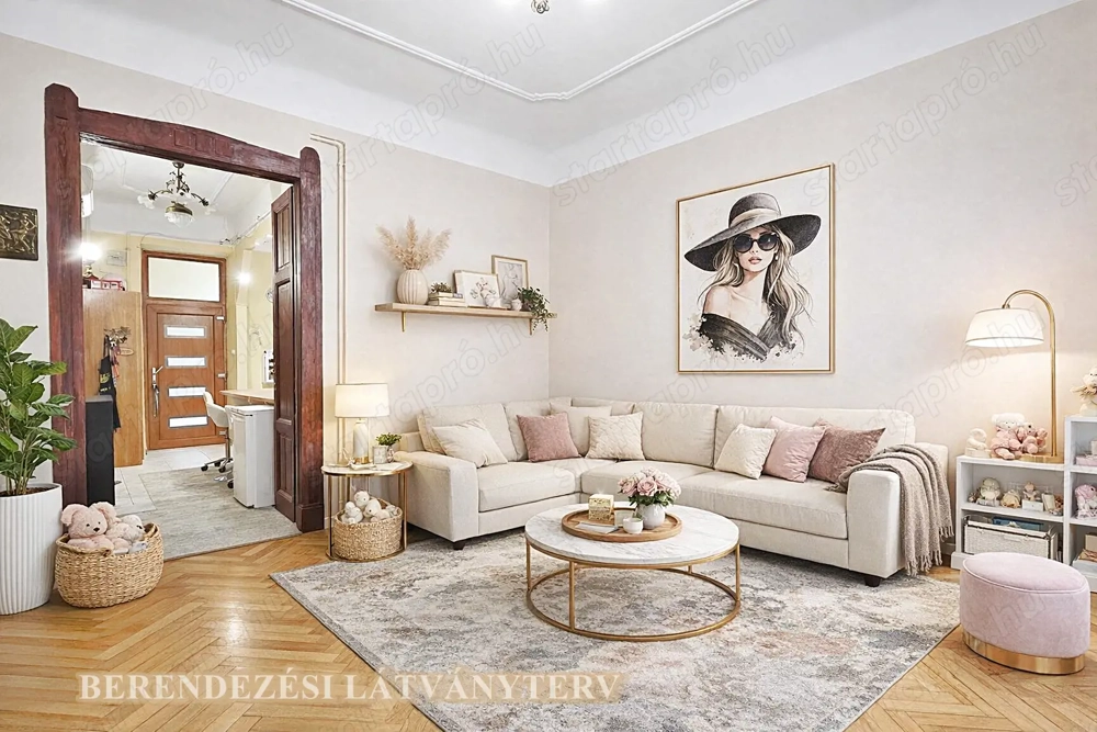 Zuglóban, nagypolgári földszinti lakás eladó!