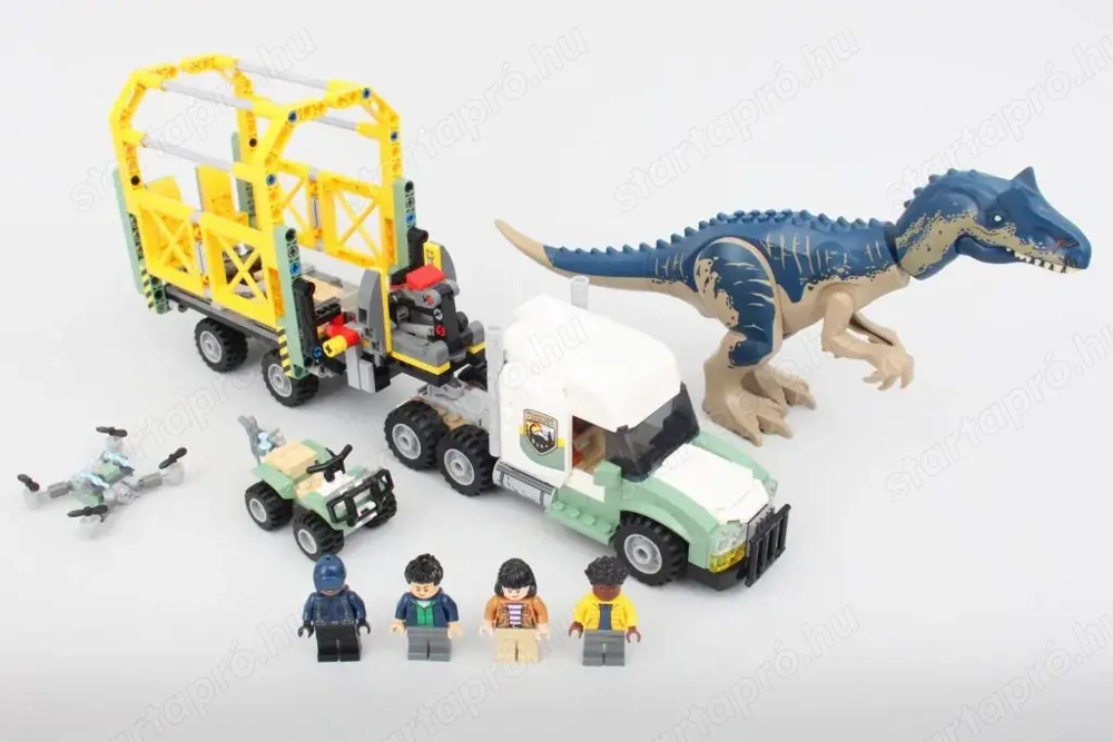 Lego komp. Jurassic World 76966 Allosaurus Allosaurust szállító kamion ÚJ