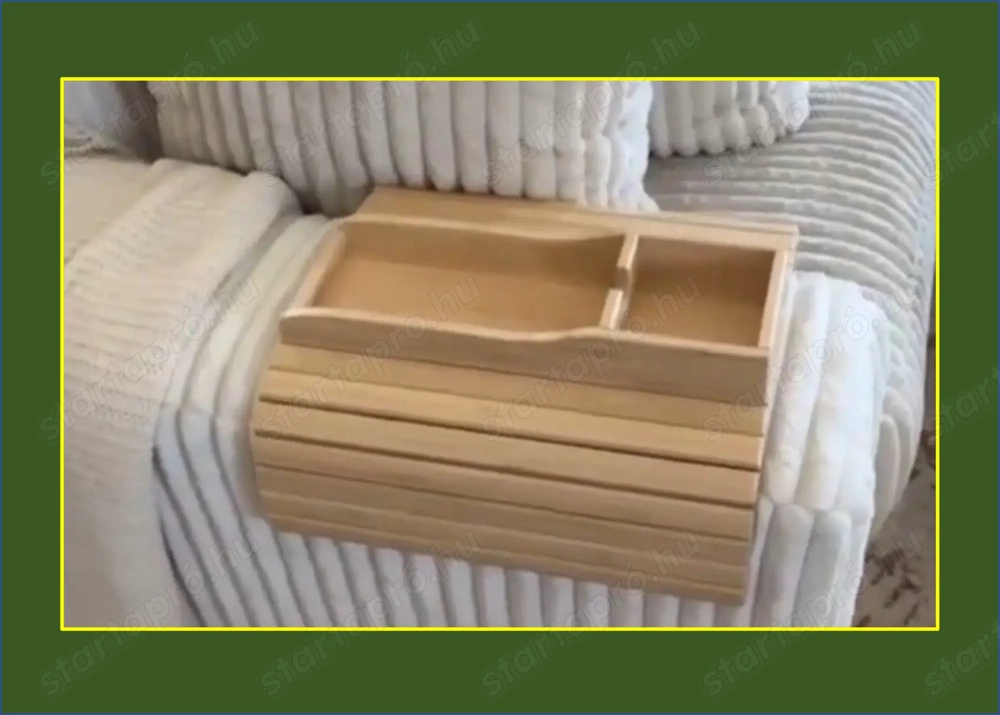 ÚJ, kanapé-karfára hajtogatható, rendszerező