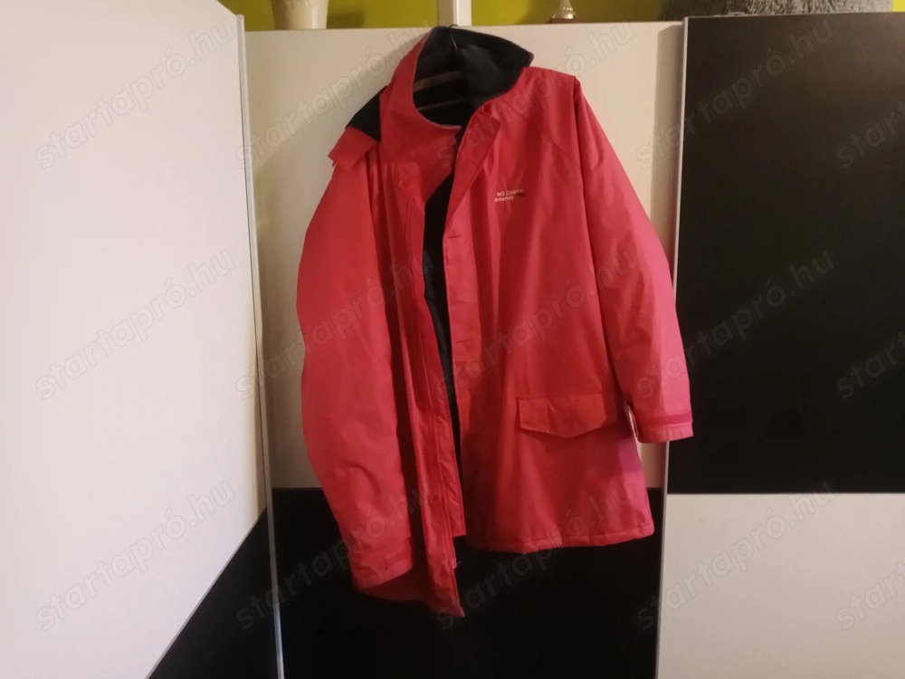 Téli Skipper dzseki Comfortline  piros 65000ft óbuda 2xl xxl kapucnis télikabát 60 64 óbuda méret 17