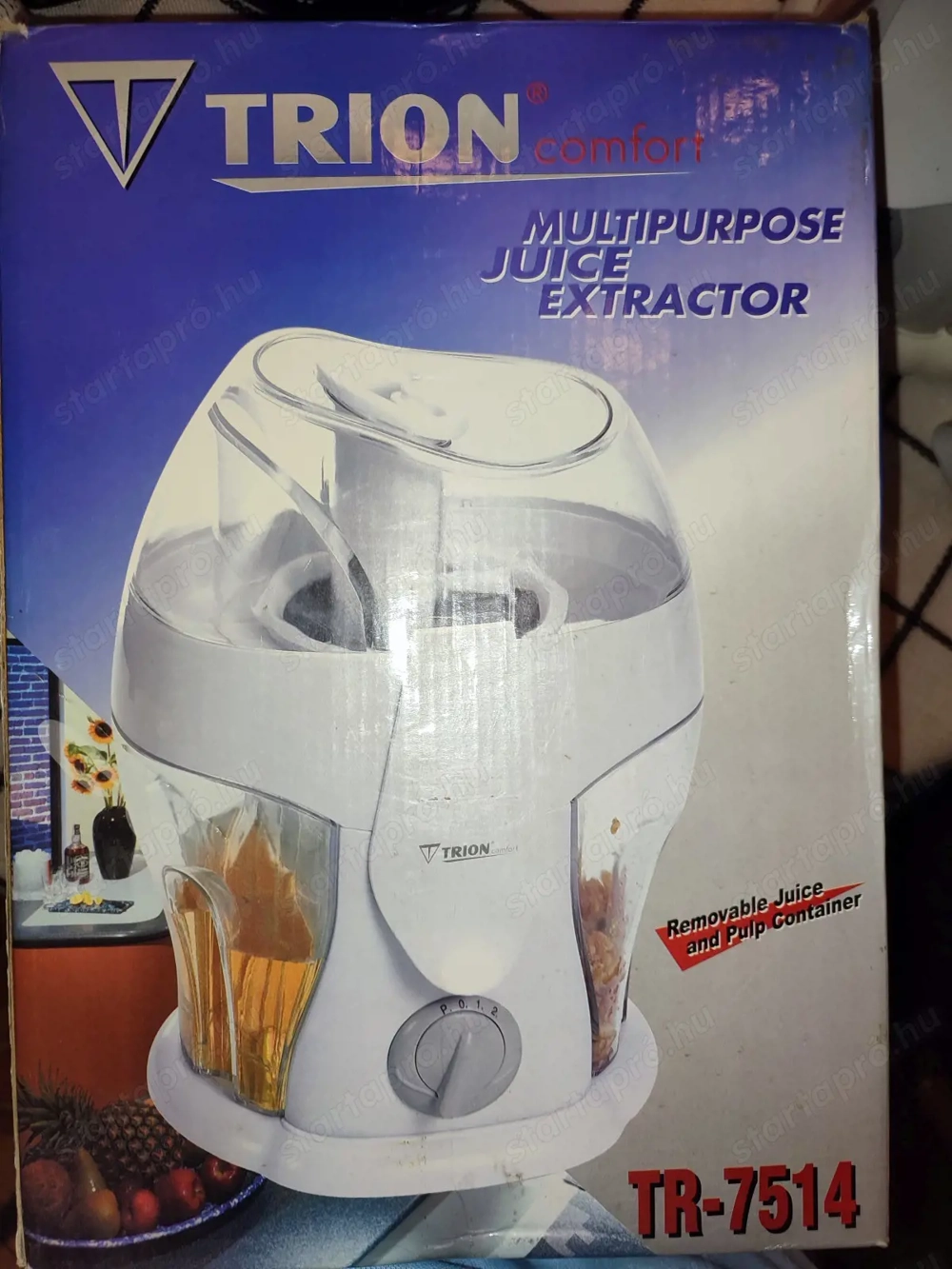 Trion TR-7514 gyümölcscentrifuga gyümölcsprés új dobozos 