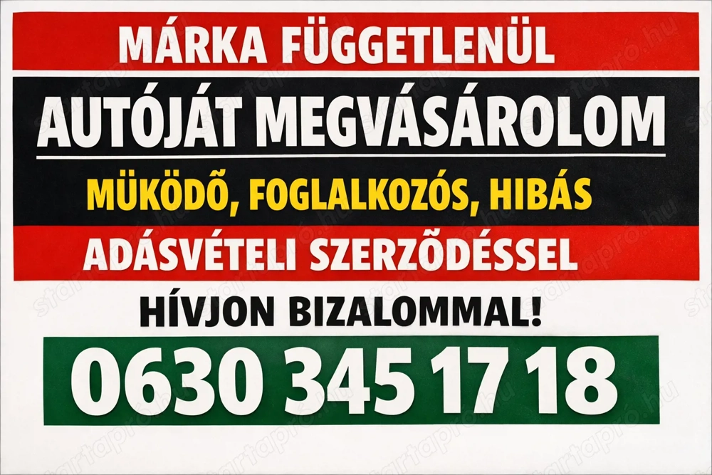 Hibás Foglalkozós Autóját megvásárolom készpénzes fizetéssel adásvételi szerződéssel 063  