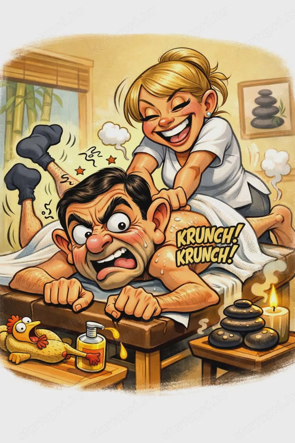 Ülőmunkát végzők figyelmébe-Csípő-farizom lazító mélymasszázs