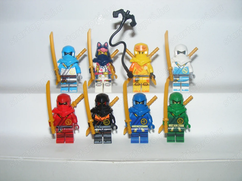 Lego Ninjago figurák Spinjitzu mesterei Sora Alin Tűz Föld Jég Ninja figura ÚJ
