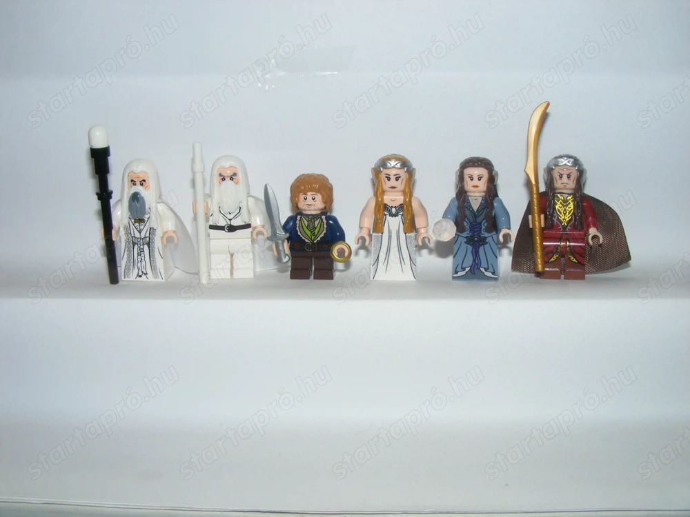 Lego Gyűrűk Ura figurák Szarumán Gandalf Elrond Arwen Galadriel Bilbo figura ÚJ