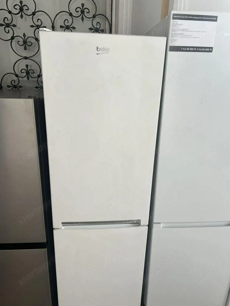 Használt BEKO RCSA270K30WN Alulfagyasztós hűtőszekrény [H17628] 1-3 hónap garanciával