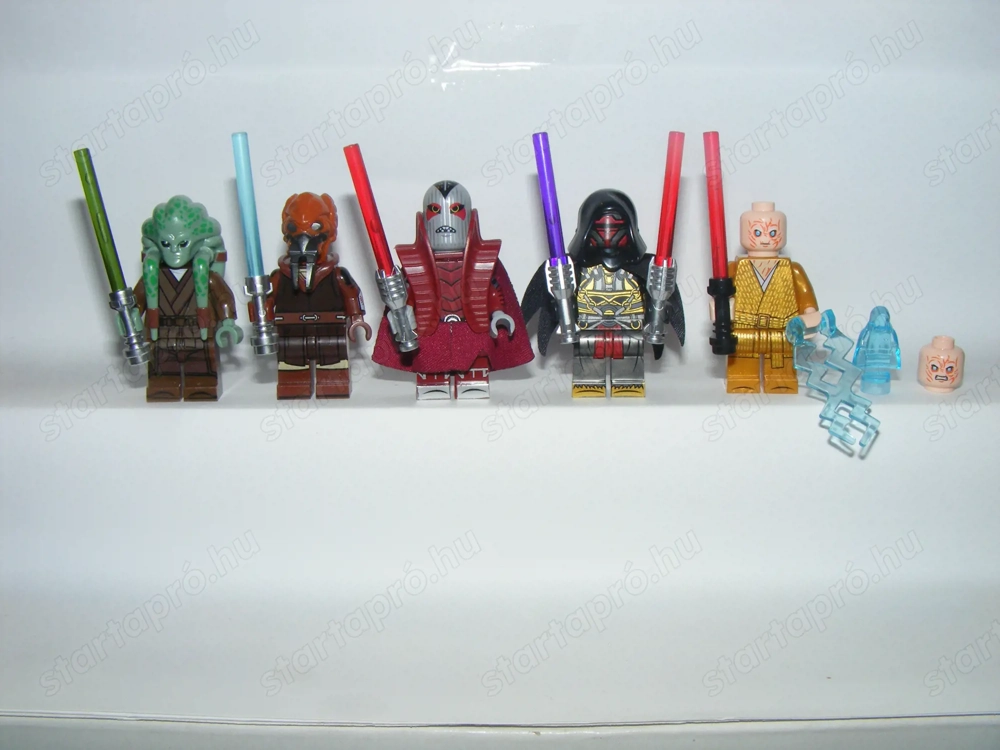 Lego Star Wars figurák Darth Revan Desolous Kit Fisto Plo Koon Snoke 5db új