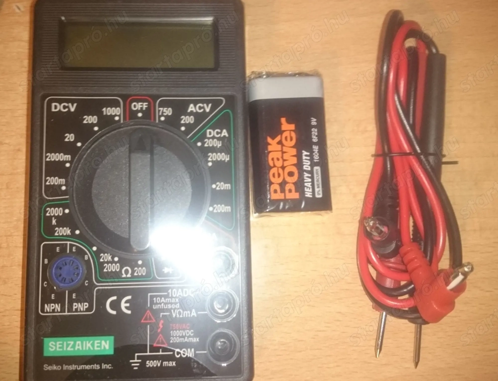 Új digitális multiméter eladó! Fóliázva! Elemmel, kábellal együtt!