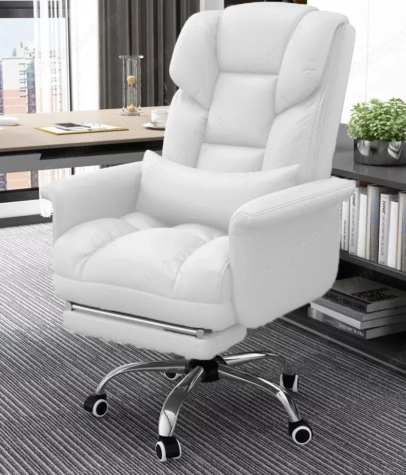 ELADÓ vadonatúj, fehér, főnöki forgószék