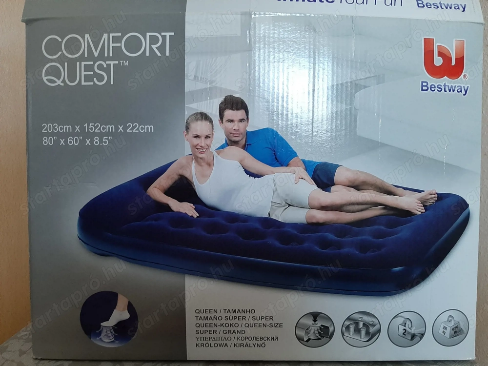 Vendég matrac (2 személyes, új, felfújható, minőségi)