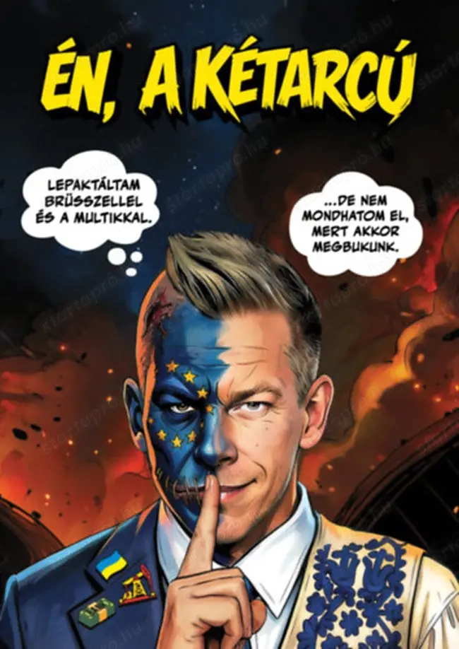 Ambrózy Áron György Én, a kétarcú Magyar Péter képregény