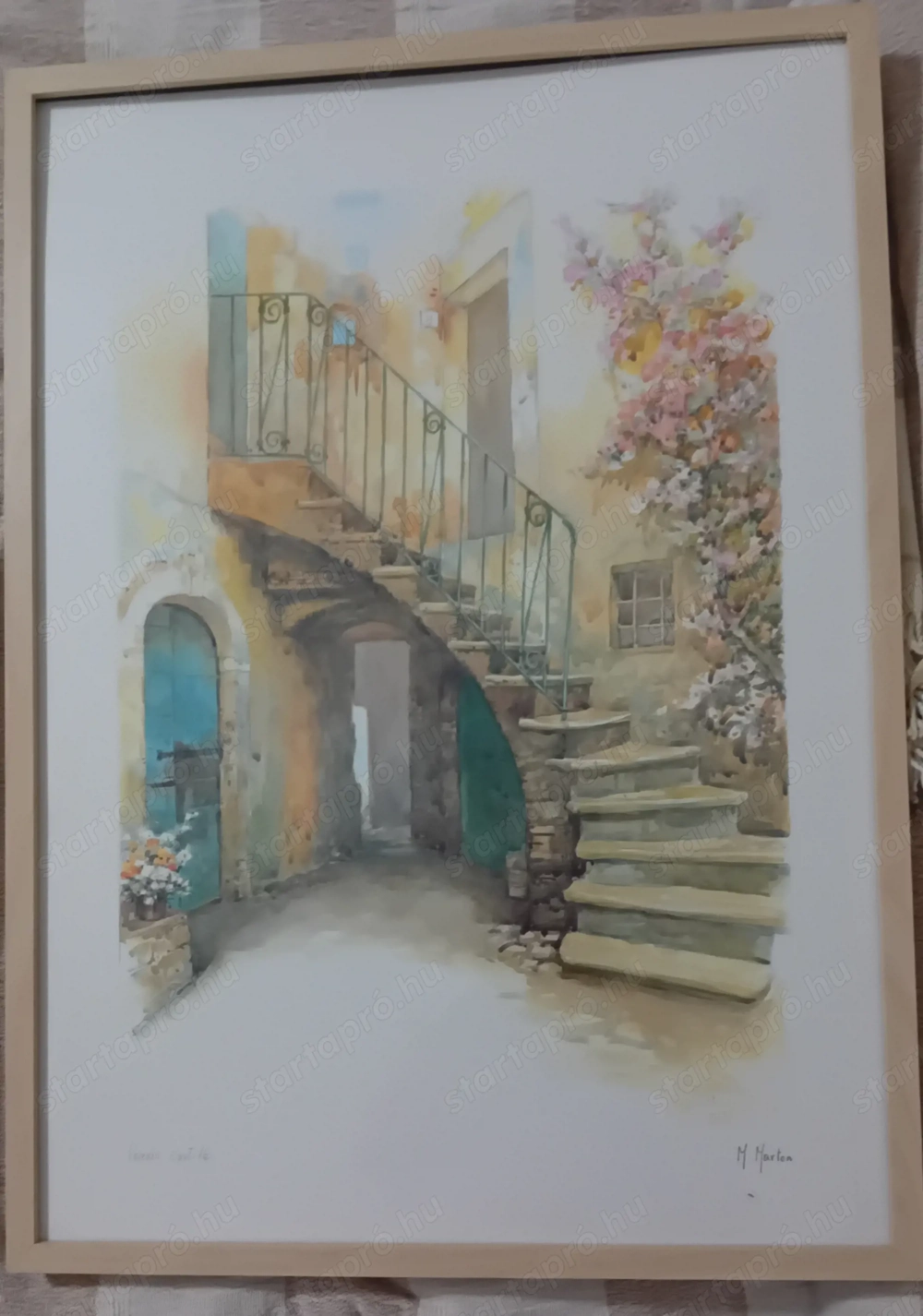 Olasz udvar csigalépcsővel