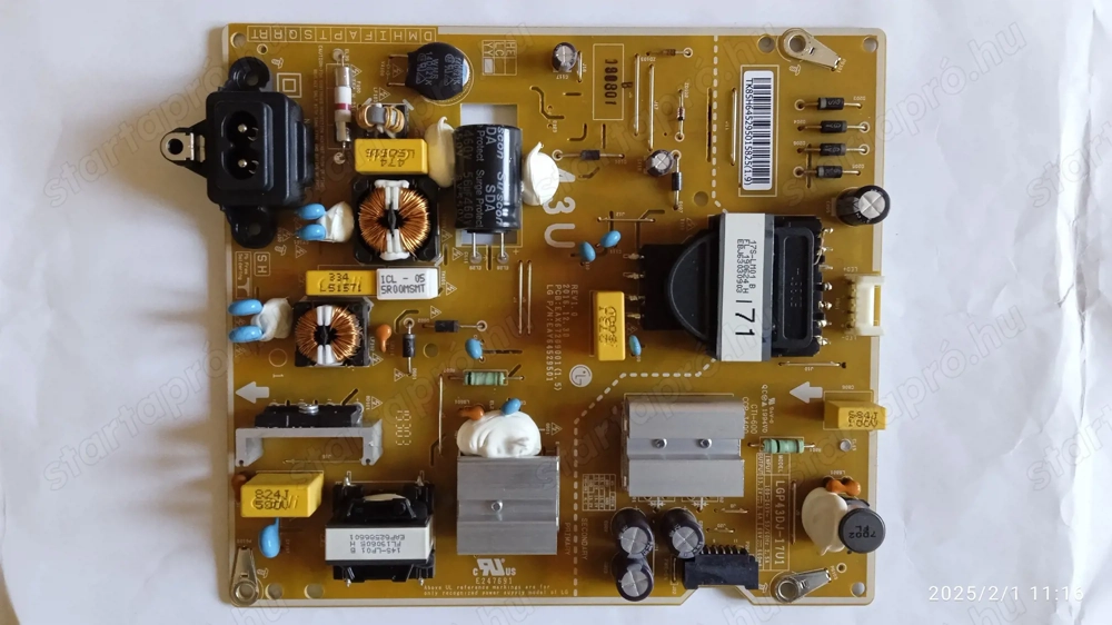 LED TV alkatrészek  (LG43UM7100)