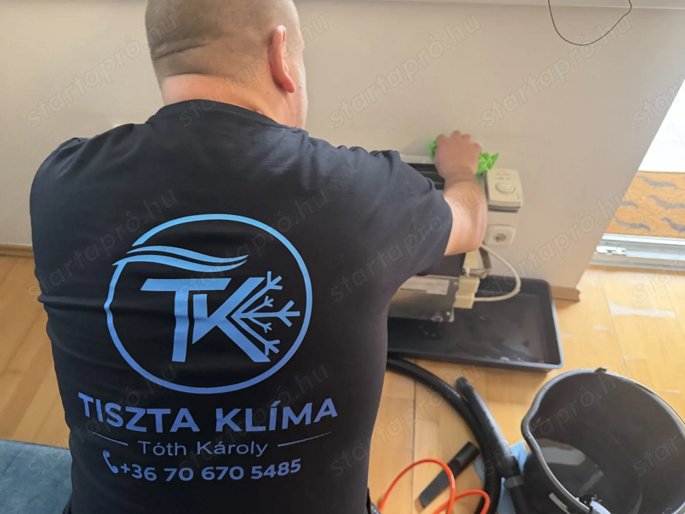 Klímatisztítás mosózsákos technológiával!