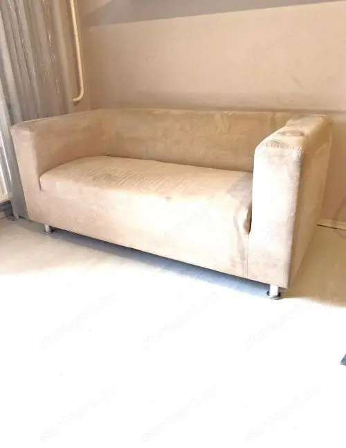 Két Személyes Bézs Kanapé, Budapesten vehető át!