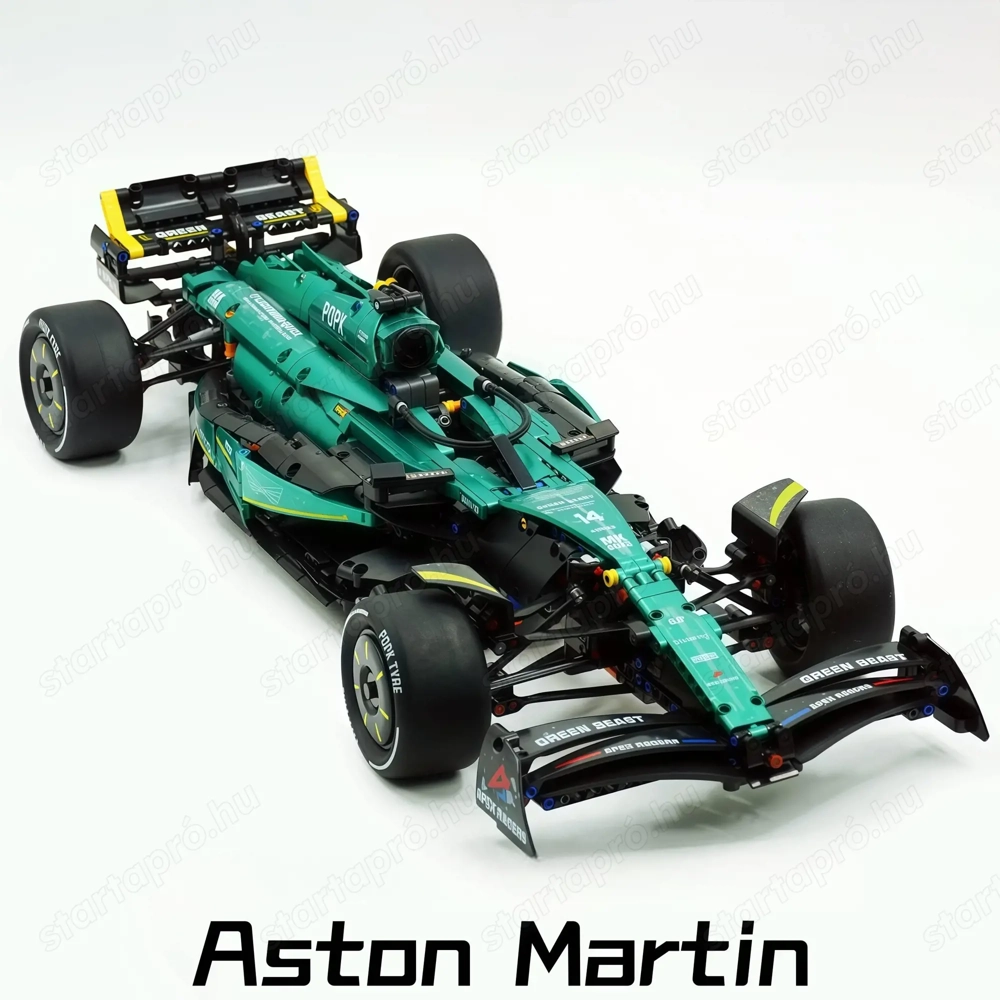 Lego komp. Technic 42206 422  Aston Martin Aramco AMR25 1:8 F1 autó 1912db metálzöld ÚJ