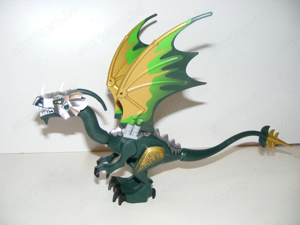 Lego Castle Lovag Vár Zöld Páncélos sárkány 33cm  ÚJ