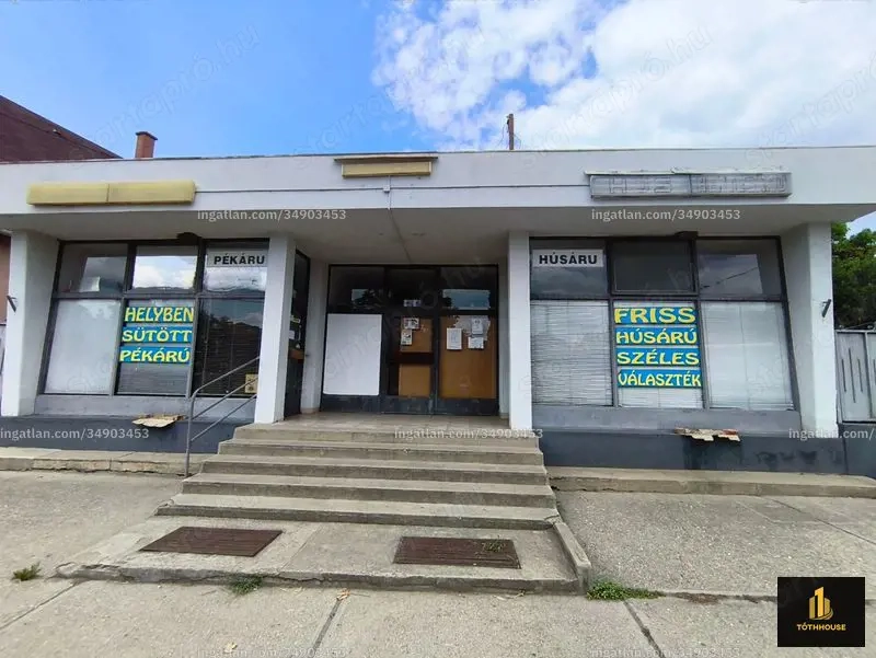Kereskedelmi ingatlan eladó