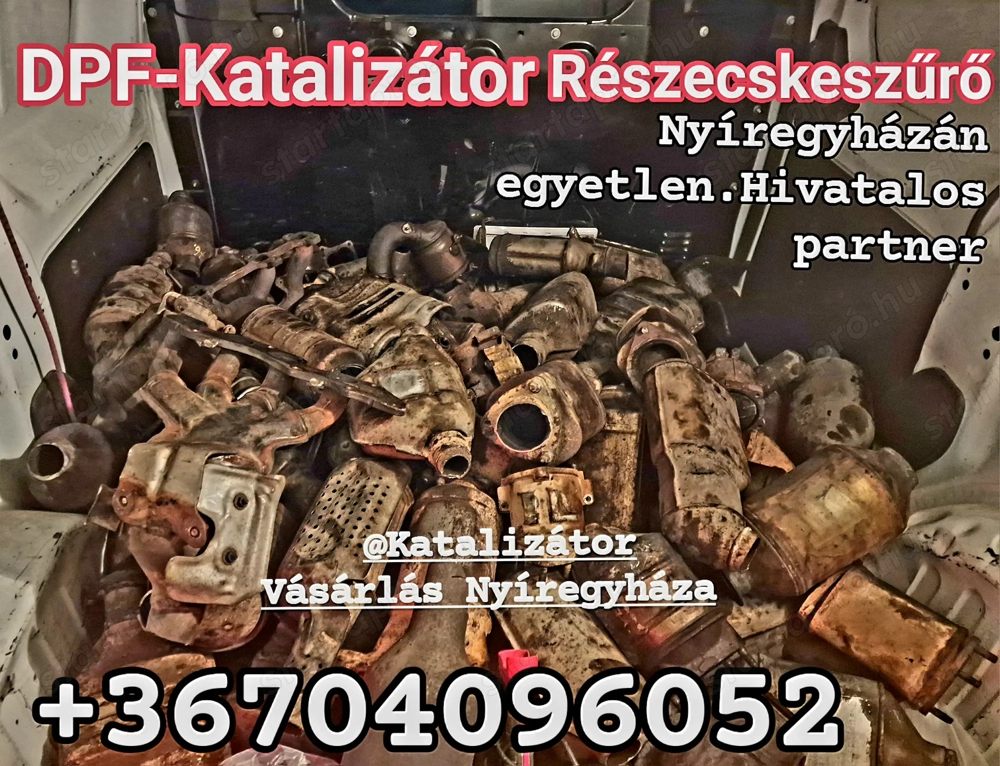 Részecskeszűrő-DPF-Katalizátor Felvásárlás   NYÍREGYHÁZA