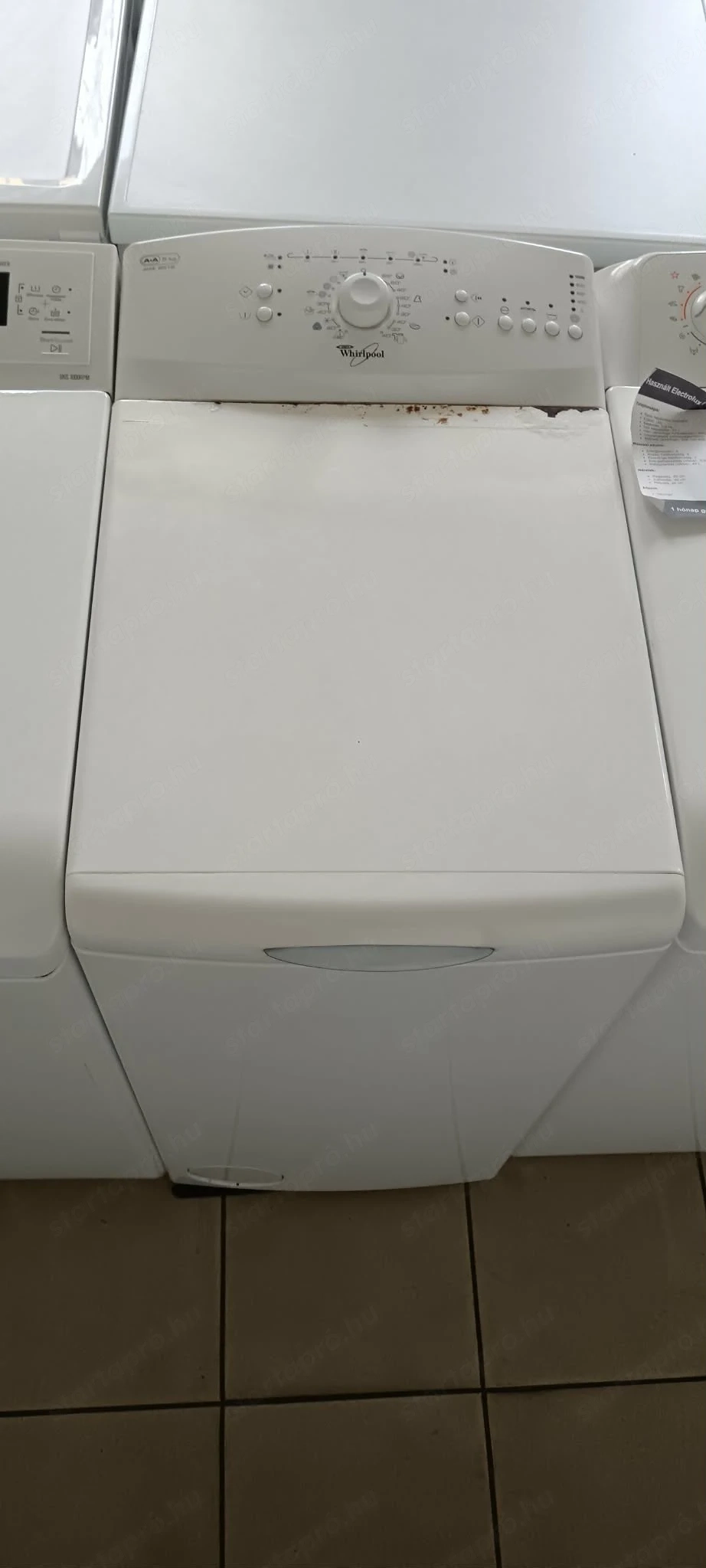 Használt Whirlpool AWE6516 Felültöltős Mosógép [H17642] 1 hónap garanciával