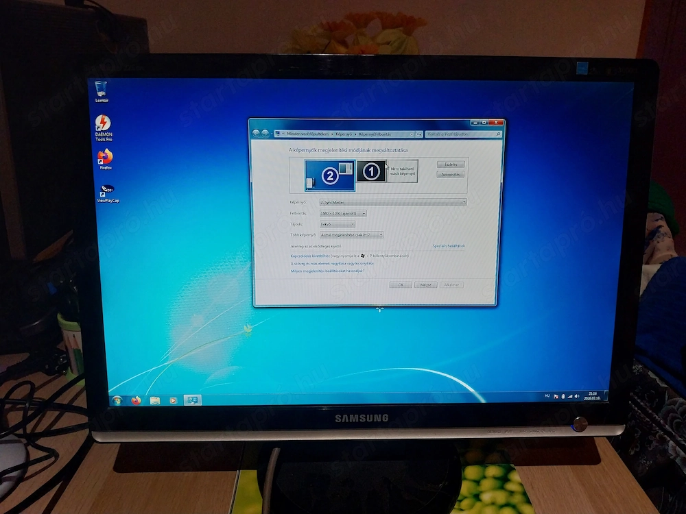 Gamer Szamsung 22" (56cm) LCD monitor eladó!