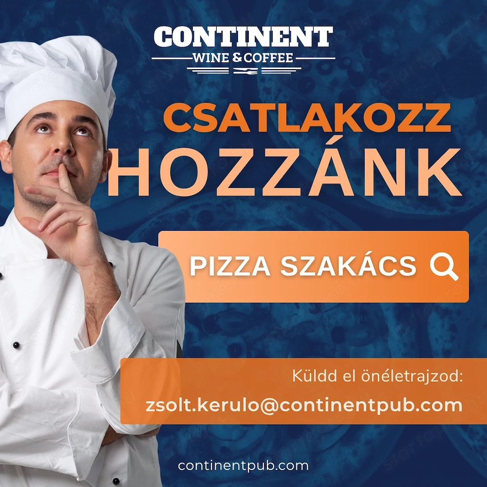 Pizza szakács álláshirdetés (Nyíregyháza)