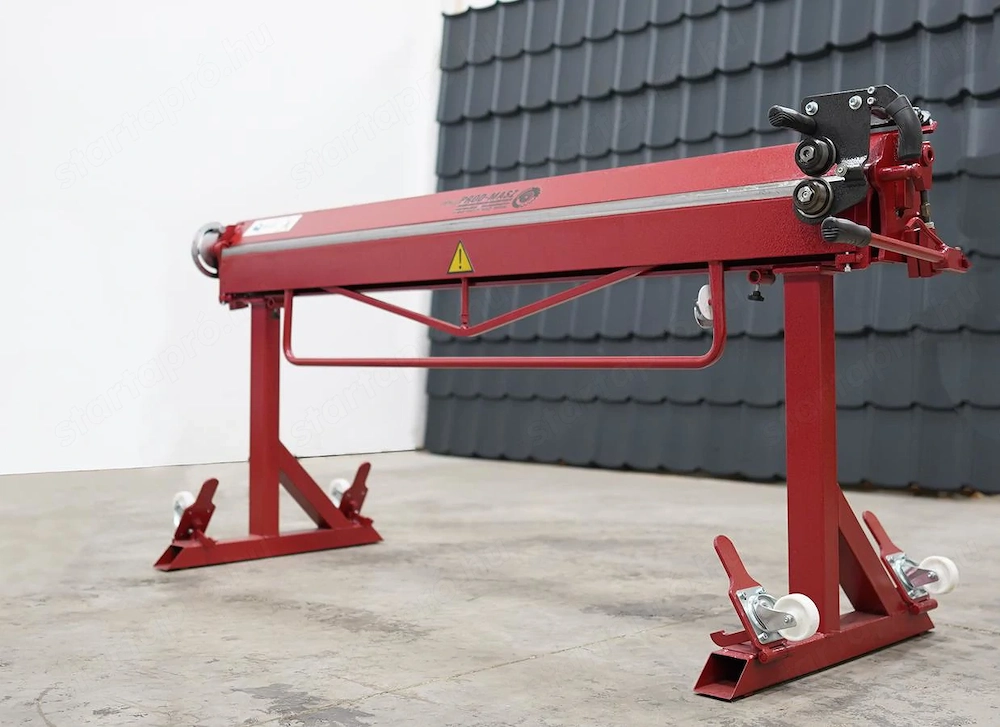 Bádogos él hajlító kerekekkel és mágnesekkel 2m. Új modell